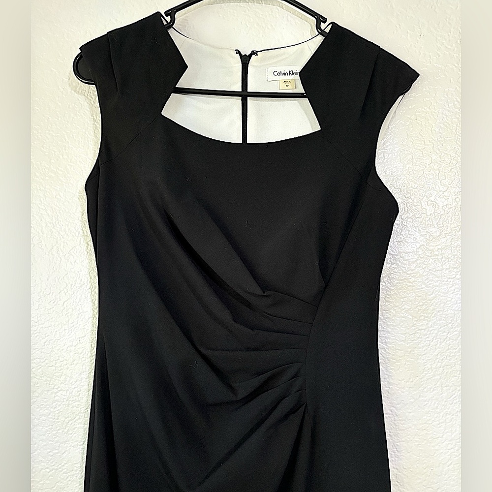 Calvin Klein black dress size 6P - Picture 2 of 5